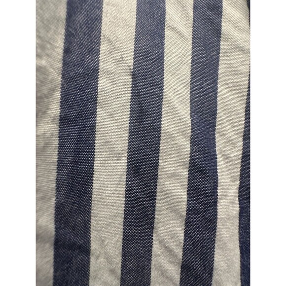 Women’s RAG & BONE | off the shoulder striped Cotton Blue White top XS USA - Picture 2 of 6